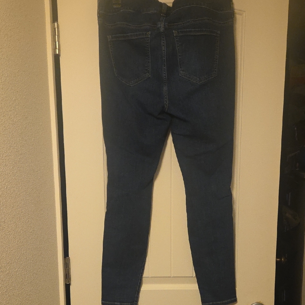 Torrid High Rise Ripped Blue Jeans - Picture 5 of 6